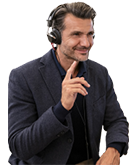 Hearing test man