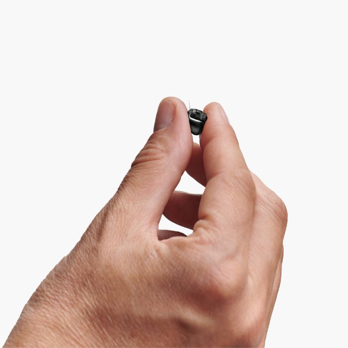 Imagem do interior de um aparelho auditivo intra, mostra o funcionamento aparelho auditivo.